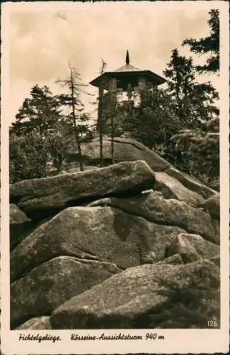 Wunsiedel (Fichtelgebirge) Kösseine-Aussichtsturm im Fichtelgebirge 1938