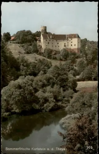 Ansichtskarte Karlstein an der Thaya Schloss Karlstein 1953