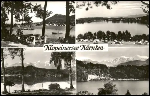 Ansichtskarte Klopeinersee Mehrbildkarte Klopeinersee 1950