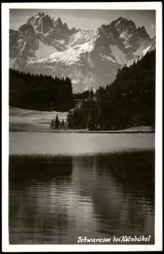 Ansichtskarte Kitzbühel Schwarzsee mit Kaisergebirge 1951