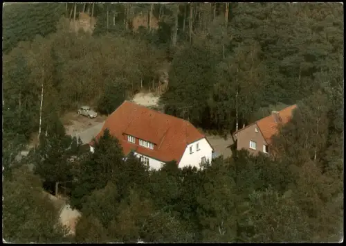 Behringen-Bispingen Luftbild Behringen mit Pension Zur Höhe 1994/1975