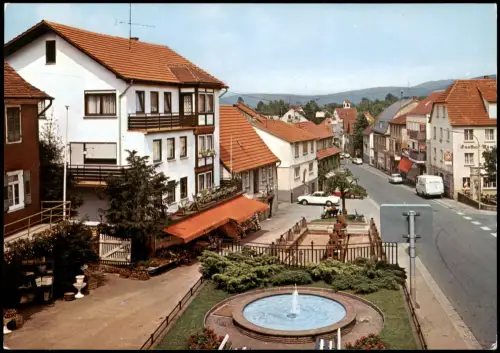 Ansichtskarte Beerfelden (Odenwald) Ortsansicht, An der Mümlingquelle 1980