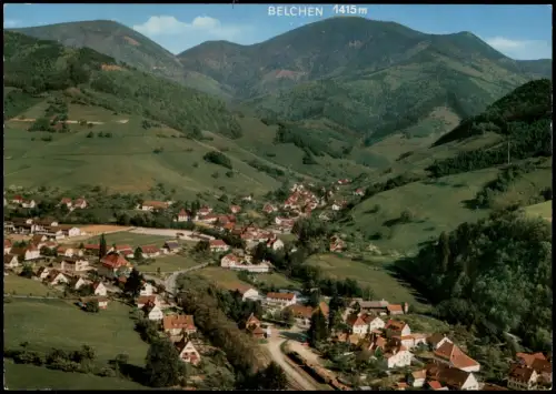 Münstertal Schwarzwald Panorama-Ansicht Blick zum Belchen Schwarzwald 1980