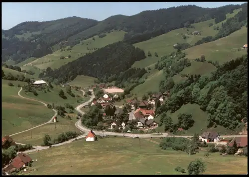 Ansichtskarte Münstertal Schwarzwald Panorama-Ansicht Ortsteil Spielweg 1990