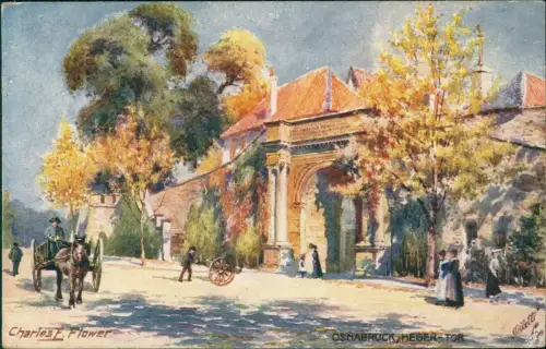 Ansichtskarte Osnabrück Straßenpartie am Heger-Tor 1909