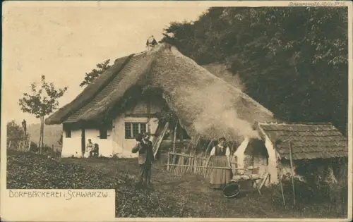 Schwarzwald (Allgemein) Schwarzwald Trachten Typen Bäckerei 1907