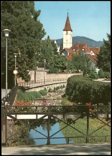 Ansichtskarte Müllheim (Baden) Partie am Klemmbach 1975