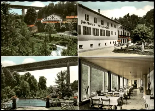 Ansichtskarte Mühltal Gaststätte WEIGLMUHLE MÜHLTAL im Mangfalltal 1965