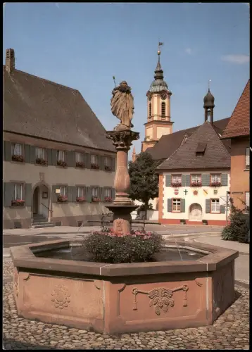 Ansichtskarte Merdingen Ortsansicht Merdingen am Tuniberg 1990