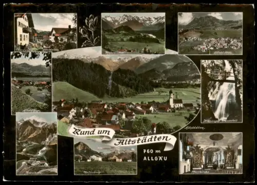 Ansichtskarte Altstädten (Allgäu) Mehrbild Colorfoto Ansichten 1969