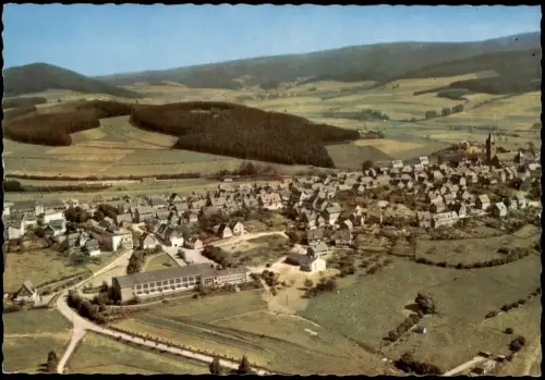 Ansichtskarte Schmallenberg Luftbild Fliegeraufnahme 1962