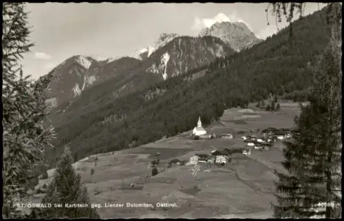 St. Oswald St. Oswald bei Kartitsch gegen die Lienzer Dolomiten 1965