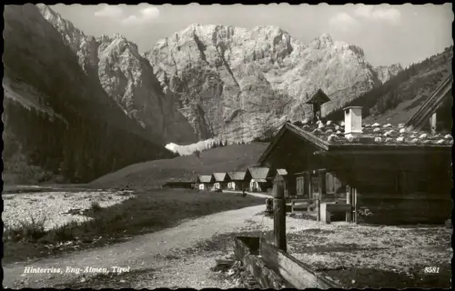Ansichtskarte Hinterriß (Tirol) Eng-Almen mit Karwendelgebirge 1961