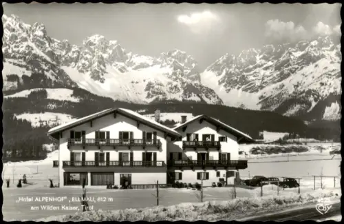 Ansichtskarte Ellmau Hotel Alpenhof vor dem Wilden Kaiser 1968