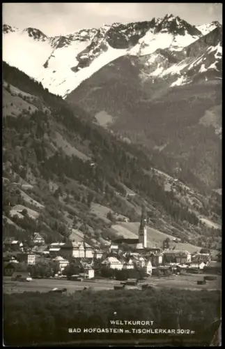 Ansichtskarte Bad Hofgastein Ortsansicht mit Kirche und Tischlerkar 1954