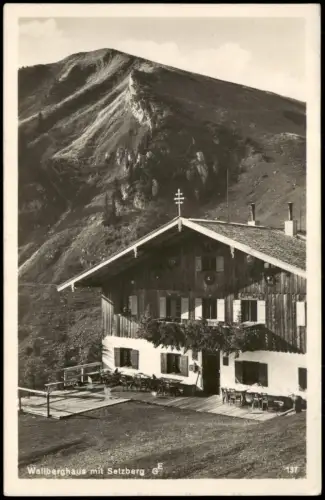 Ansichtskarte Rottach-Egern Wallberghaus mit Setzberg 1935