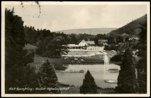 Ansichtskarte Bad Harzburg Neues Schwimmbad 1933