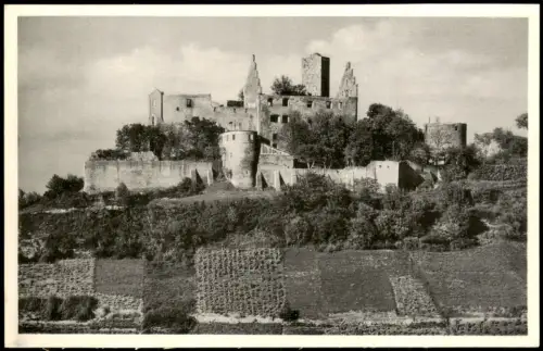 Trimberg Ruine Trimburg bei Bad Kissingen (aus dem 12. Jhdt.) 1950