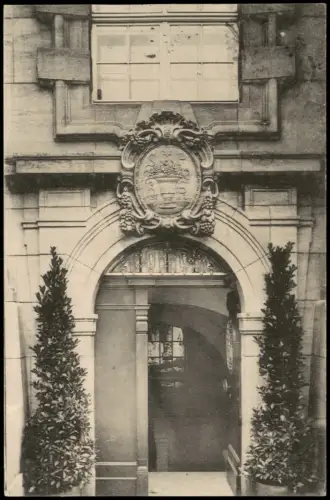 Ansichtskarte Dresden Tür zum Ratsweinkeller, Ringstraße 1916