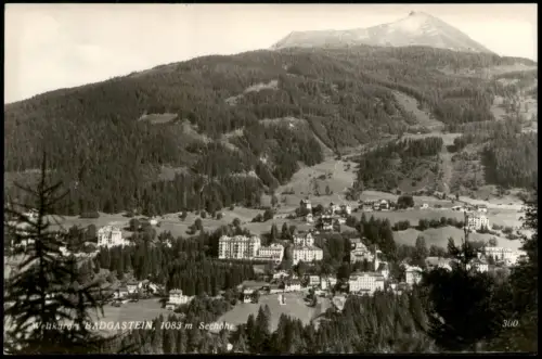 Postcard Badgastein Panorama von Badgastein 1958
