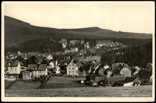 Ansichtskarte Braunlage Villen am Hütteberg 1947
