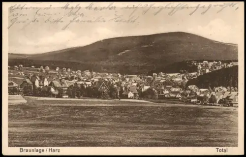 Ansichtskarte Braunlage Gesamtansicht 1935
