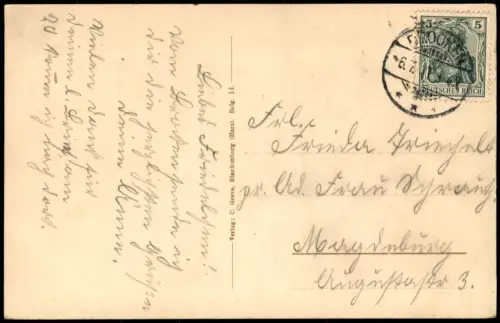 Ansichtskarte Braunlage Steinklippe mit Pavillon 1908