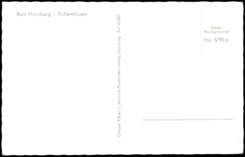 Ansichtskarte Bad Harzburg Rabenklippe mit Pärchen 1955