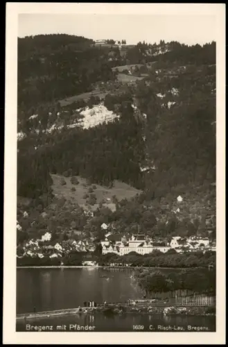 Ansichtskarte Bregenz Blick auf Bregenz mit Pfänder 1935