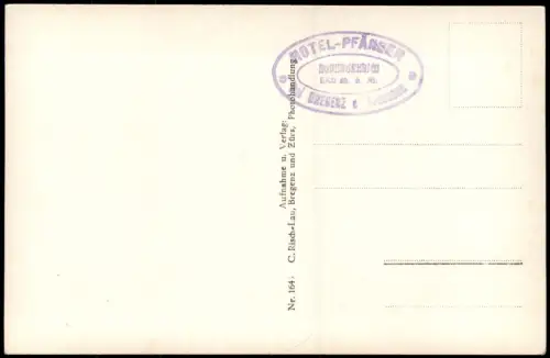Ansichtskarte Bregenz Pfänderbahn mit Bodensee-Blick 1935