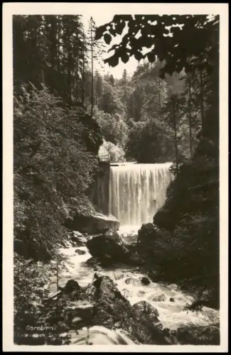 Ansichtskarte Dornbirn Rappenlochschlucht mit Wasserfall 1930