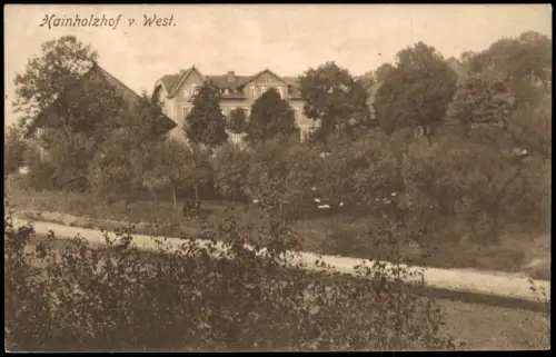 Ansichtskarte Göttingen Hainholzhof von Westen 1912