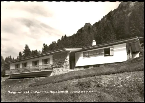 Ansichtskarte Gargellen Ferienhaus Haus Schmidt 1970