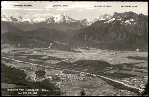 Ansichtskarte Salzburg Panorama vom Gaisberg bei Salzburg 1955