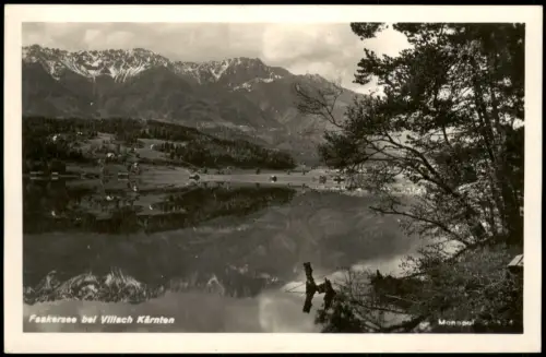 Ansichtskarte Faak am See See mit Bergpanorama und Spiegelung 1935