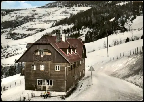 Ansichtskarte Donnersbach Ertlschweigerhaus im Schnee 1955