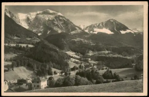 Ansichtskarte Berchtesgaden Partie bei der Kgl. Villa 1924