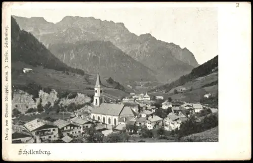 Marktschellenberg Schellenberg Markt Schellenberg Orts-Panorama Berg Umland 1900