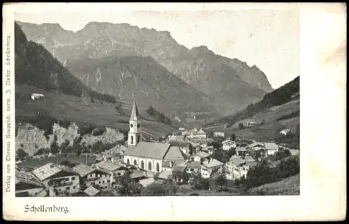 Marktschellenberg Schellenberg Markt Panorama Umland-Ansicht Schellenberg 1900
