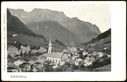 Marktschellenberg Schellenberg Markt Berg-Panorama von Schellenberg 1900