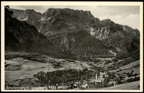 Marktschellenberg Schellenberg Markt Panorama Blick  . Untersberg 1930