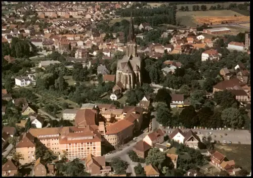 Ansichtskarte Borghorst-Steinfurt Luftbild Luftaufnahme 1980