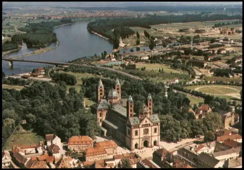 Ansichtskarte Speyer Luftbild Luftaufnahme 1991