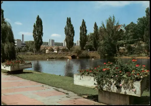 Ansichtskarte Sindelfingen Partie am Klostersee 1977
