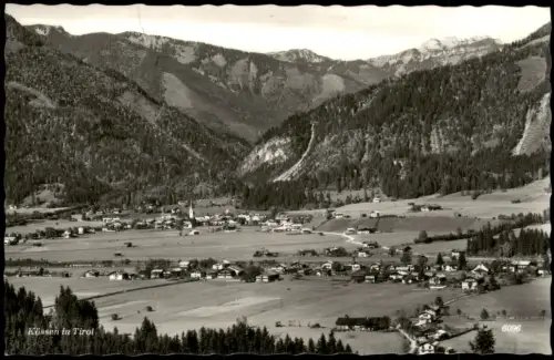 Ansichtskarte Kössen (Tirol) Ortsansicht Panorama 1963