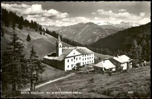 Maria Waldrast-Matrei am Brenner Kloster Maria Waldrast mit Olperer 1961