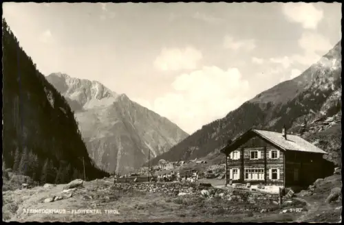 Ansichtskarte Ginzling-Mayrhofen Steinbockhaus im Floitental, Tirol 1953