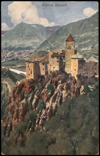 Cartolina Karneid Cornedo all'Isarco Schloss Karneid 1909