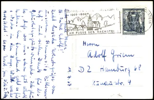 Ansichtskarte Ramsau am Dachstein Rittisser Hof 1967