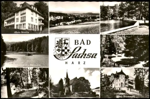 Ansichtskarte Bad Sachsa Mehrbildkarte mit verschiedenen Ortsansichten 1960